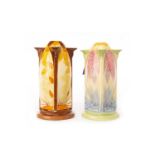 TWO MYOTT & SONS ART DECO VASES