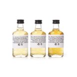 THREE HIGHLAND PARK DUTY PAID SAMPLE MINIATURES