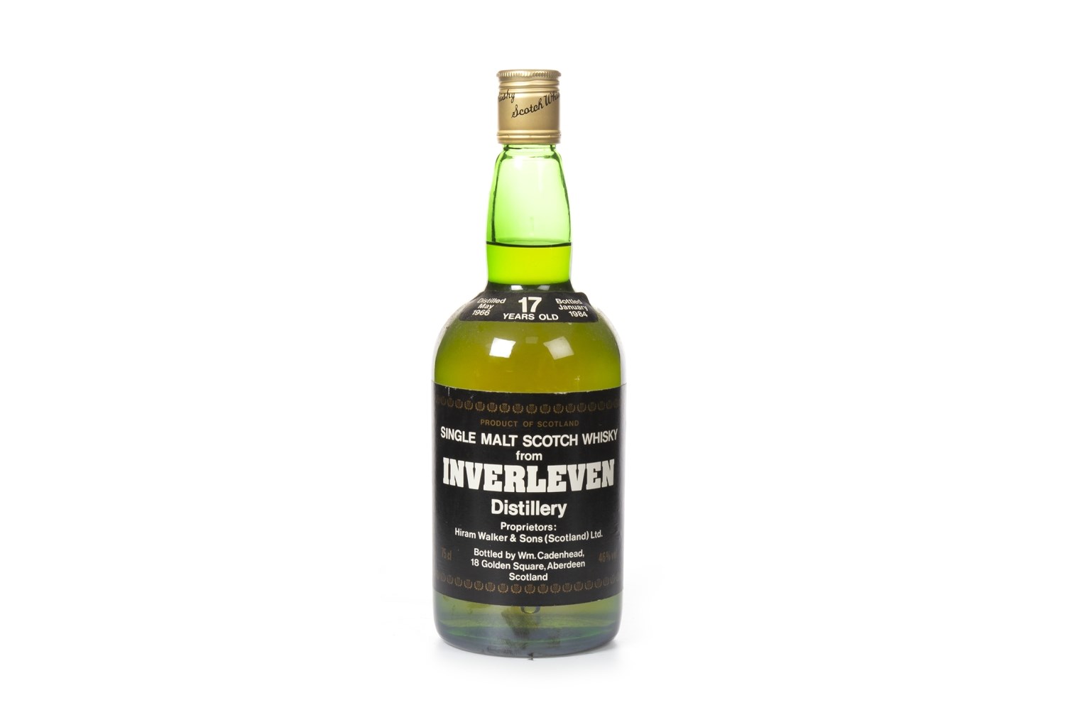 INVERLEVEN 1966 CADENHEADS 17 YEARS OLD DUMPY BOTTLE