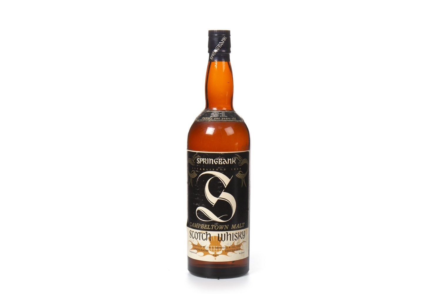 SPRINGBANK 21 YEARS OLD CIRCA 1970