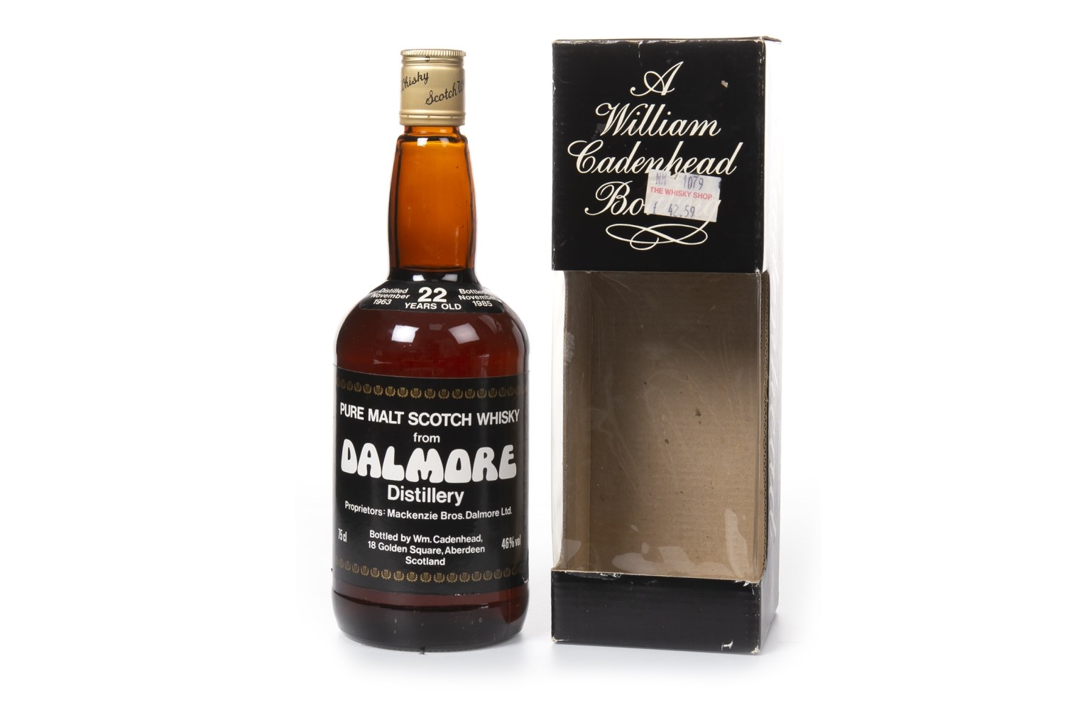 DALMORE 1963 CADENHEADS 22 YEARS OLD DUMPY BOTTLE