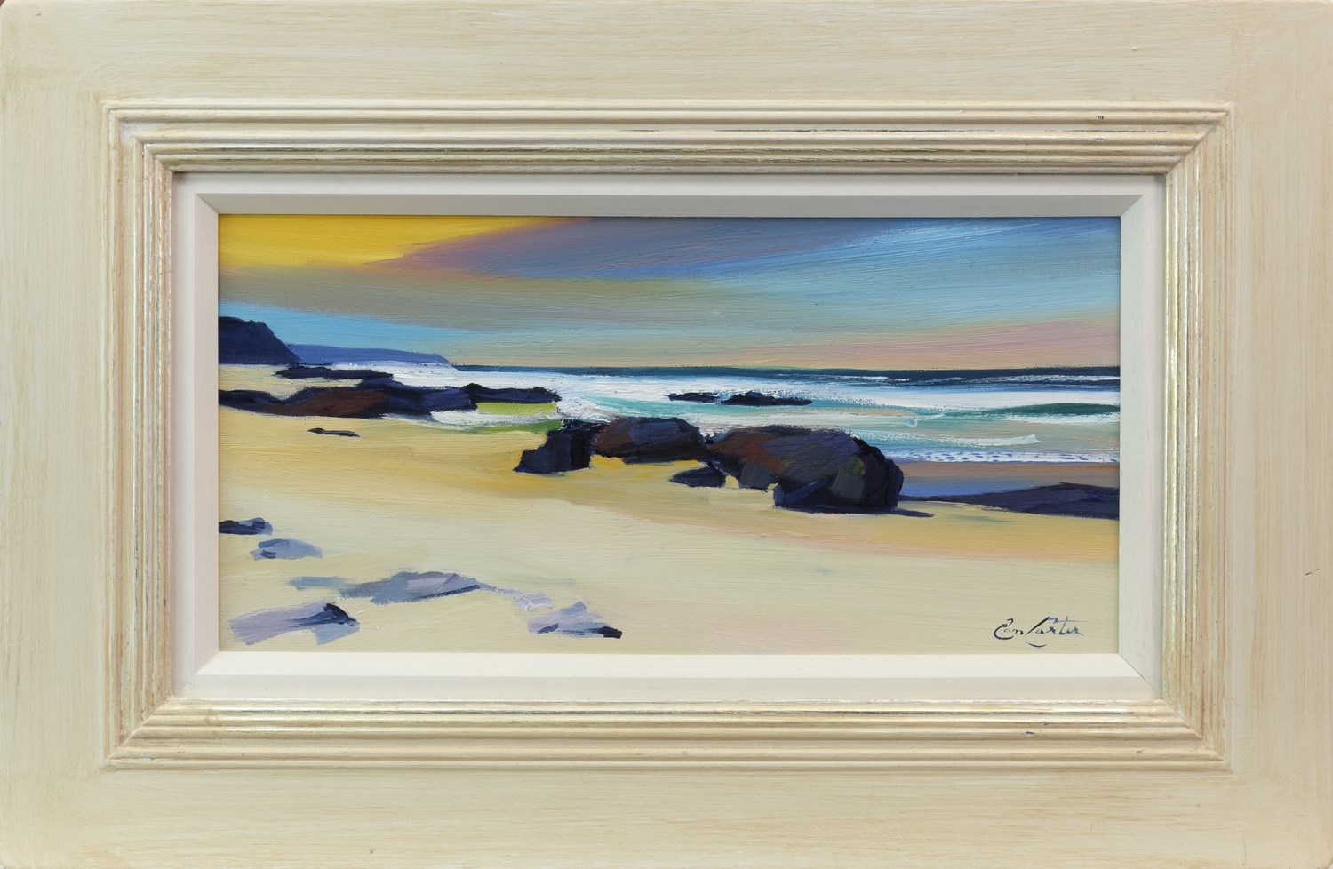 CROSS ROCKS, AN OIL ON CANVAS BY PAM CARTER