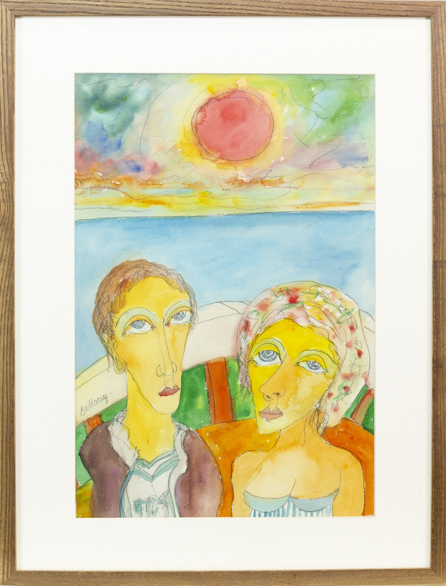 AN ORIGINAL WATERCOLOUR, BY JOHN BELLANY