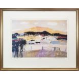 FARM GATE, ARRAN, A LIMITED EDITION LITHOGRAPHIC PRINT BY HAMISH MACDONALD