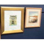 TWO SIGNED WATERCOLOURS BY ERIC DOIG AND ALISTAIR ANDERSON