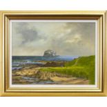 'SEA HOLE' (13TH HOLE), GLEN COURSE, NORTH BERWICK, AN OIL ON BOARD BY KENNETH REED