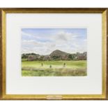 'SEA' (2ND GREEN), WEST LINKS, NORTH BERWICK, A WATERCOLOUR BY KENNETH REED