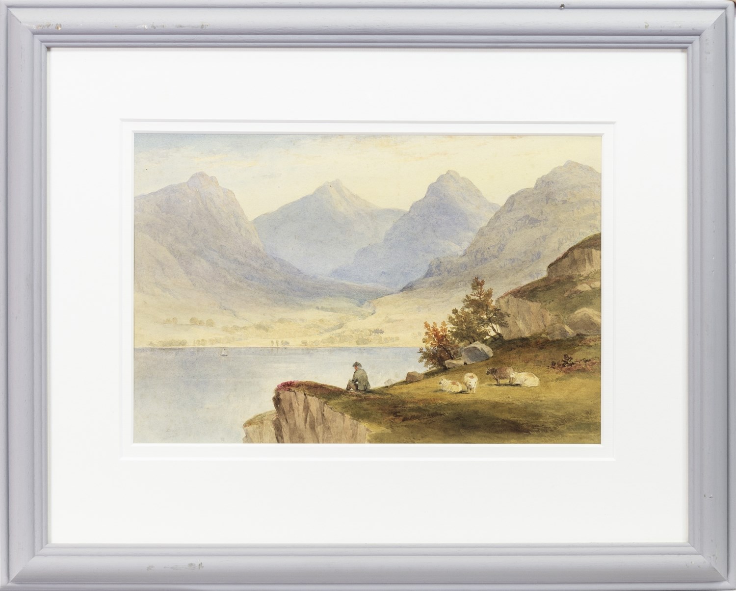 THE COULINS SKYE, A WATERCOLOUR BY WILLIAM LEIGHTON LEITCH - Image 2 of 2