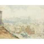 EDINBURGH FROM CALTON, A WATERCOLOUR BY ROBERT EADIE