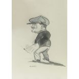 A SERIES OF GOLF CARICATURES, BY P HOBBS