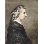 PORTRAIT OF A LADY, A WATERCOLOUR BY HENRY WRIGHT KERR