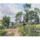 OLD DUNDEE - BLAIRGOWRIE RAILWAY LINE, AN ORIGINAL WATERCOLOUR BY JAMES MCINTOSH PATRICK