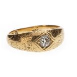 A VICTORIAN DIAMOND SET BAND