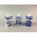 A LOT OF SIX SPODE 'BLUE ROOM COLLECTION' SPICE JARS