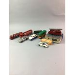 A LOT OF DINKY DIE-CAST VEHICLES AND OTHERS