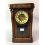 AN EDWARDIAN MANTEL CLOCK