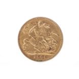 A GOLD HALF SOVEREIGN, 1901