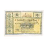 A NORTH OF SCOTLAND BANK LIMITED £5 NOTE, 1934