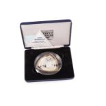 A 1998 BERMUDA SILVER PROOF TRIANGULAR $9 COIN