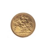 A GOLD HALF SOVEREIGN DATED 1903