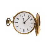 A LADY'S CONTINENTAL GOLD FOB WATCH