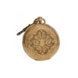 A VICTORIAN EIGHTEEN CARAT GOLD POCKET WATCH