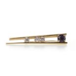 EIGHTEEN CARAT GOLD SAPPHIRE AND DIAMOND