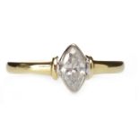 EIGHTEEN CARAT GOLD DIAMOND SINGLE STONE