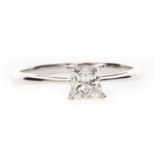 A DIAMOND SOLITAIRE RING