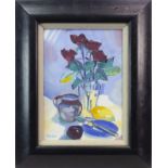 STILL LIFE, AN OIL ON CANVAS BY MARION THOMSON