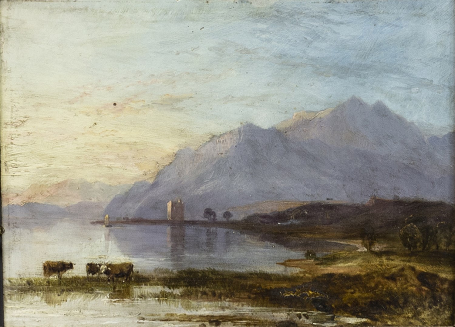 CARRICK CASTLE, AN OIL ON BOARD IN THE MANNER OF HORATIO MCCULLOCH