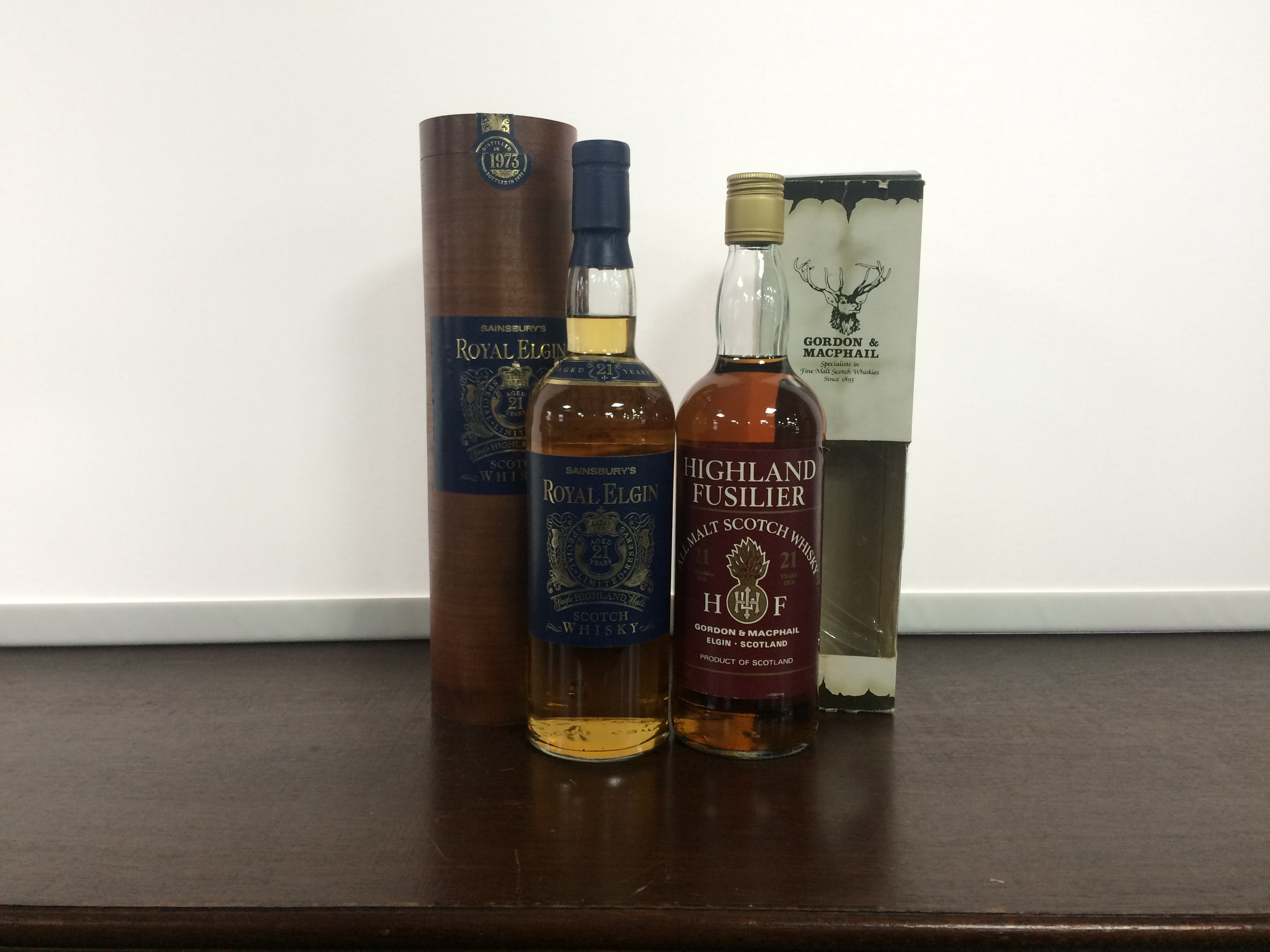 ROYAL ELGIN 1973 AGED 21 YEARS Single Highland Malt Scotch Whisky Bottled in 1995 for Sainsbury's