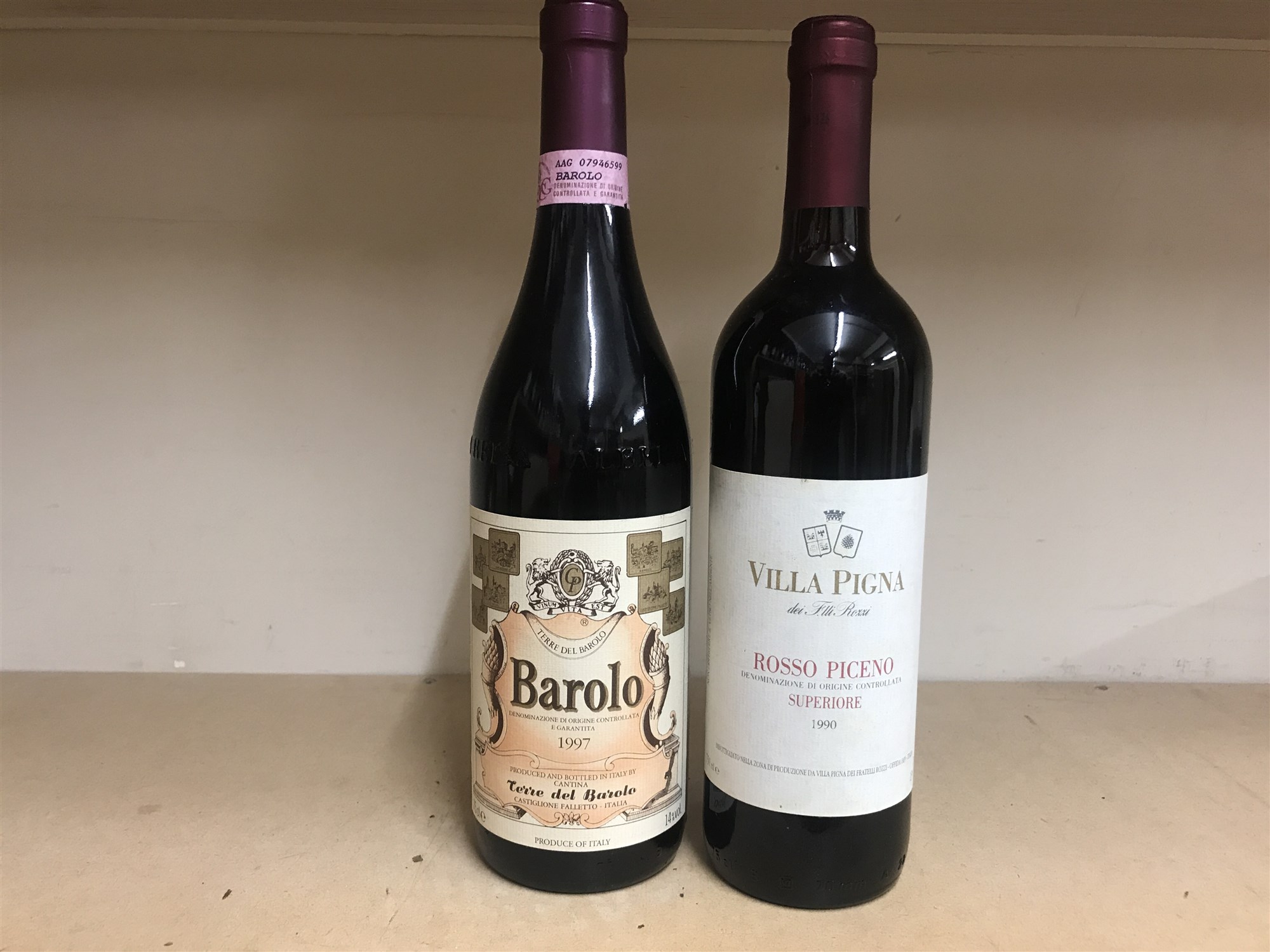 CASTIGLIONE FALLETTO 1997 & VILLA PIGNA 1990