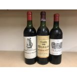 CLOS DES MENUTS 1978, CHATEAU LAPELLETRIE 1967, AND CHATEAU BELLONNE SAINT GEORGES 1975