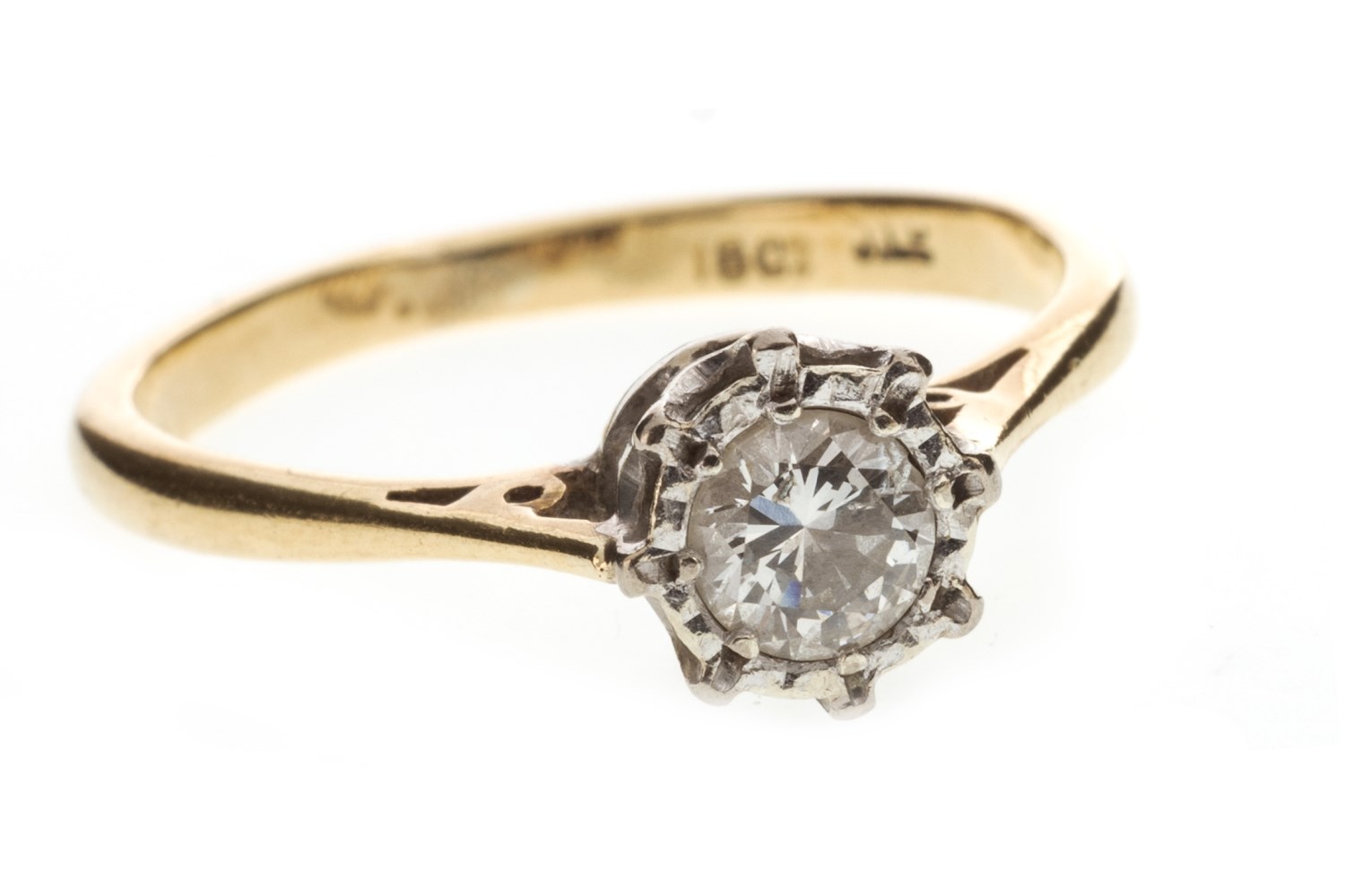 A DIAMOND SOLITAIRE RING