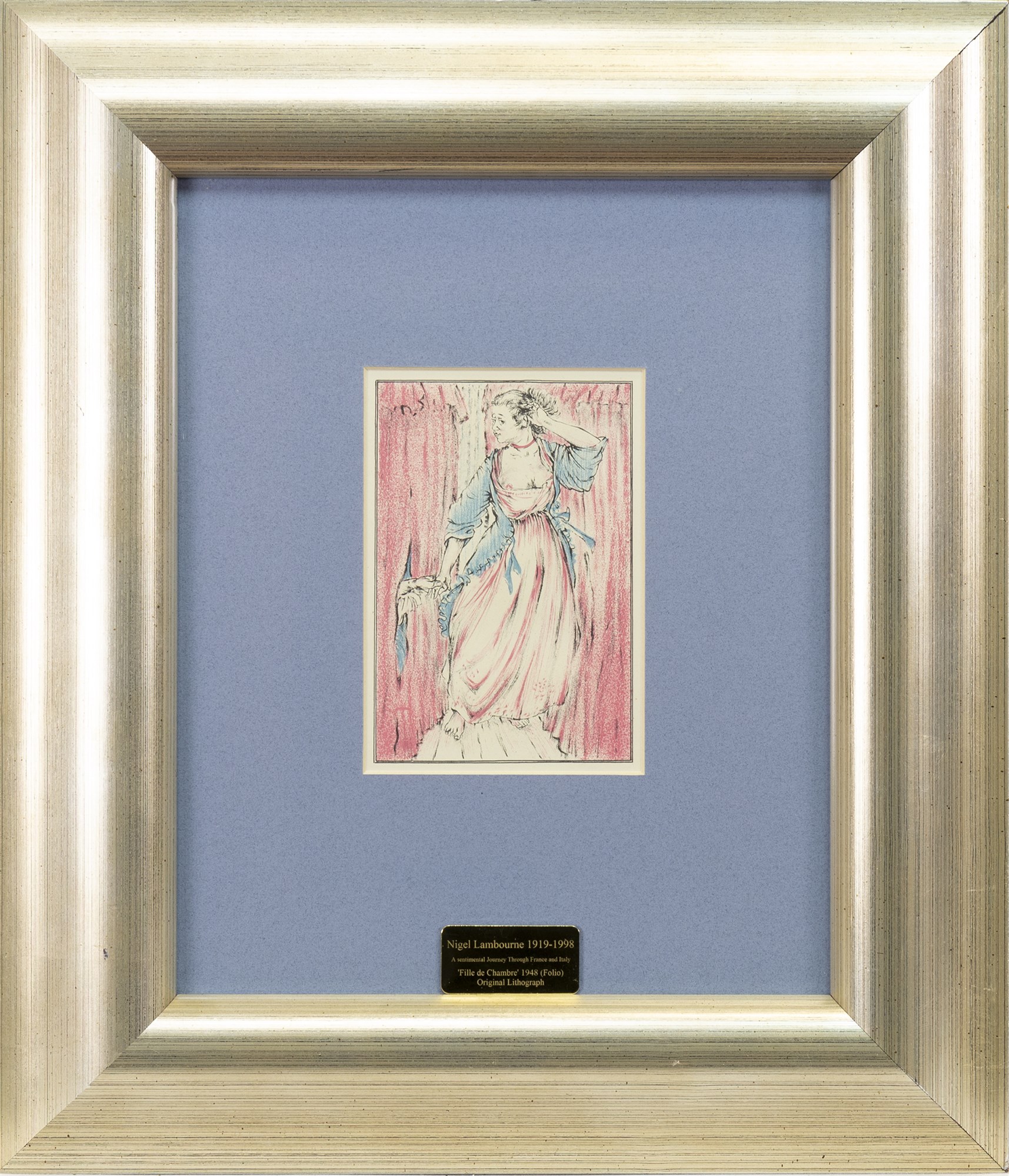 FILLE DE CHAMBRE, A LITHOGRAPH BY NIGEL LAMBOURNE - Image 2 of 3