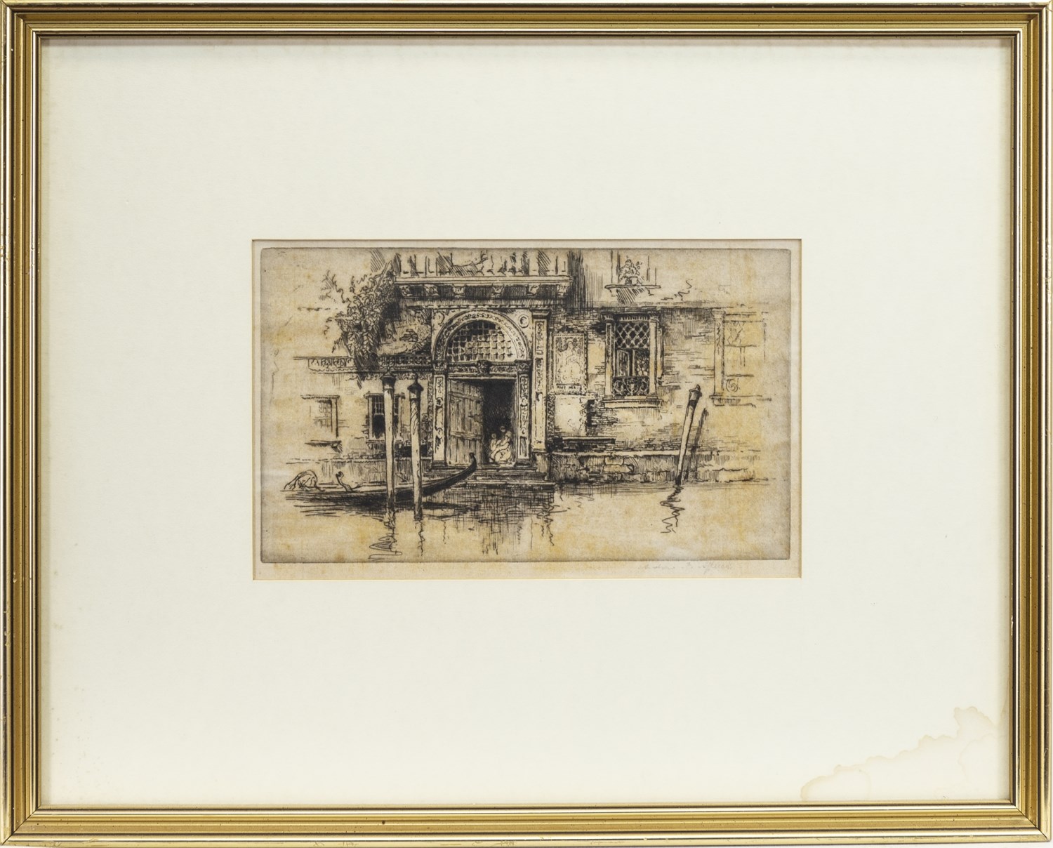 VENICE, AN ETCHING BY ANDREW F AFFLECK - Image 2 of 2