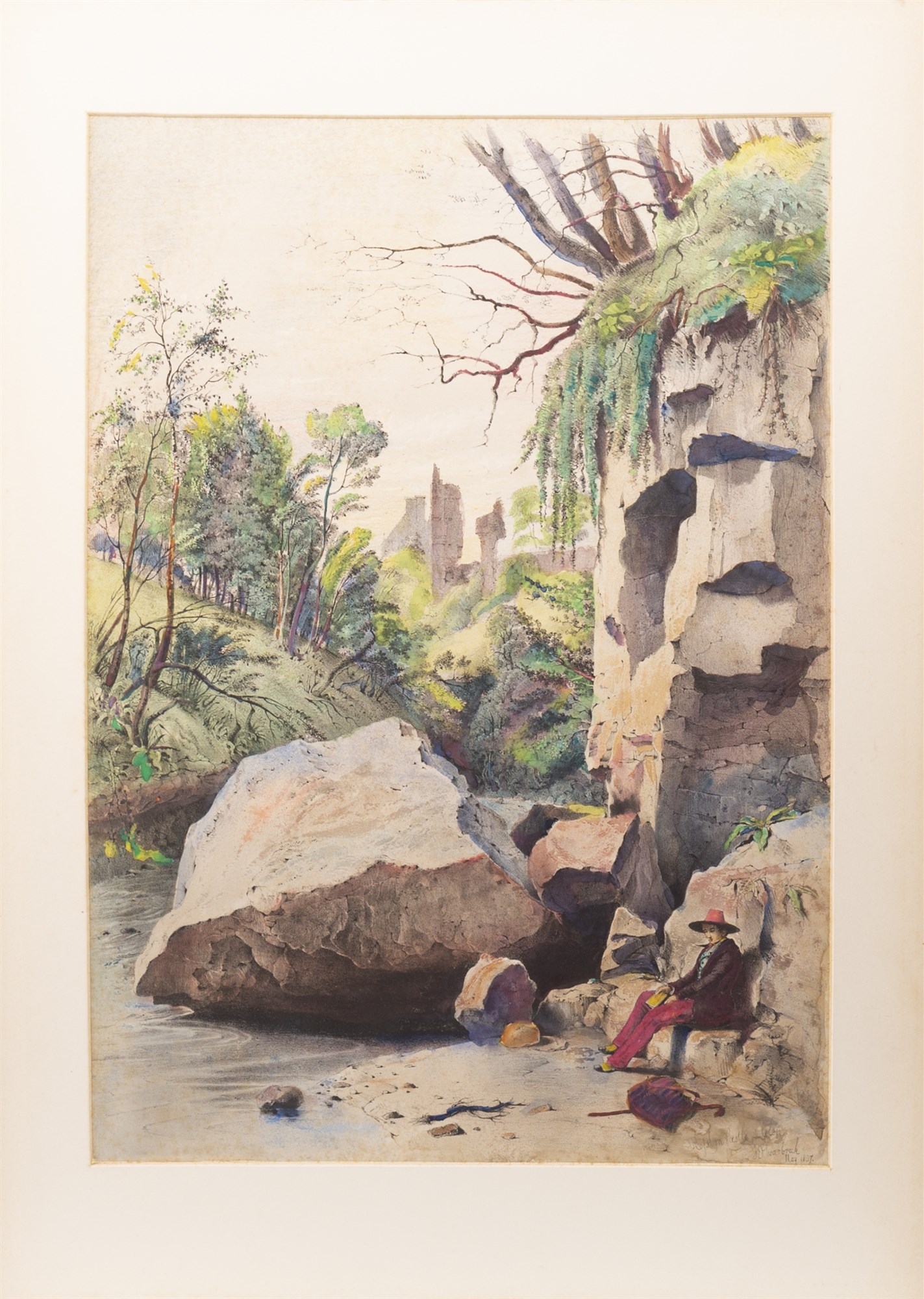 FOLIO OF HANDPAINTED LITHOGRAPHS, VOLUME OF SKETCHES IN SCOTLAND BY SAMUEL DUNKINFIELD SWARBRECK - Image 11 of 13