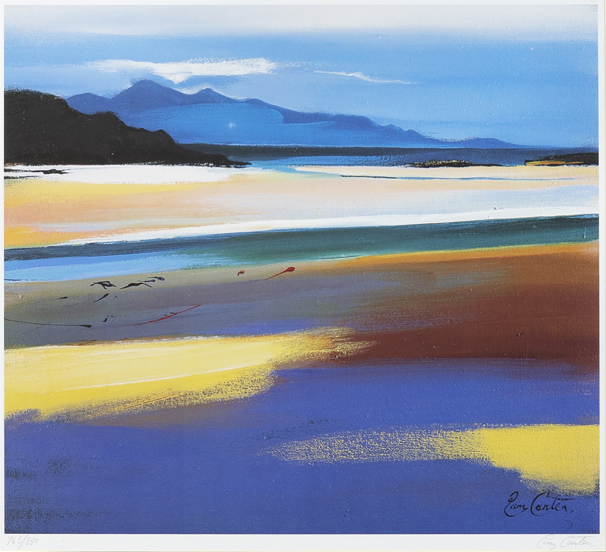 RHUM FROM ARISAIG, A LIMITED EDITION PRINT BY PAM CARTER