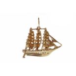 A GALLEON SHIP PENDANT