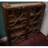 A NINETEENTH CENTURY MAHOGANY BOOKCASE TOP