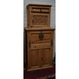 AN EIGHTEENTH CENTURY STYLE PINE CUPBOARD