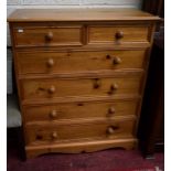 A PAIR OF GOOD QUALITY MODERN PINE CHESTS