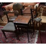 A WILLIAM IV PERIOD MAHOGANY DINING CHAIR,