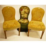 A VICTORIAN STYLE OCCASIONAL CHAIR OR PRIE DIEU