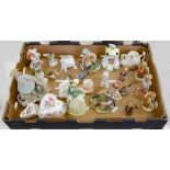 MISCELLANEOUS ORNAMENTAL CERAMICS, INCLUDING HAMMERSLEY AND ROYAL CROWN DERBY FLORAL TRINKET WARE, A