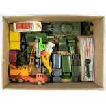 MISCELLANEOUS DINKY TOYS AND OTHER TOY CARS, INCLUDING A BOXED FODEN FLAT TRUCK 905