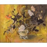 JOHN M GREEN (1917-2005) - GARDEN FLOWERS, GREEN FLOWERS, SWEET CORN, AMARYLLIS, THE WHITE VASE,