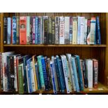 TWO SHELVES OF MISCELLANEOUS BOOKS , INCLUDING WAR AND MILITARY HISTORY