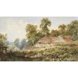 L CHAPPELL, 19TH/20TH CENTURY THE DUCK POUND SIGNED, WATERCOLOUR, 27.5 X 47CM++In fine condition